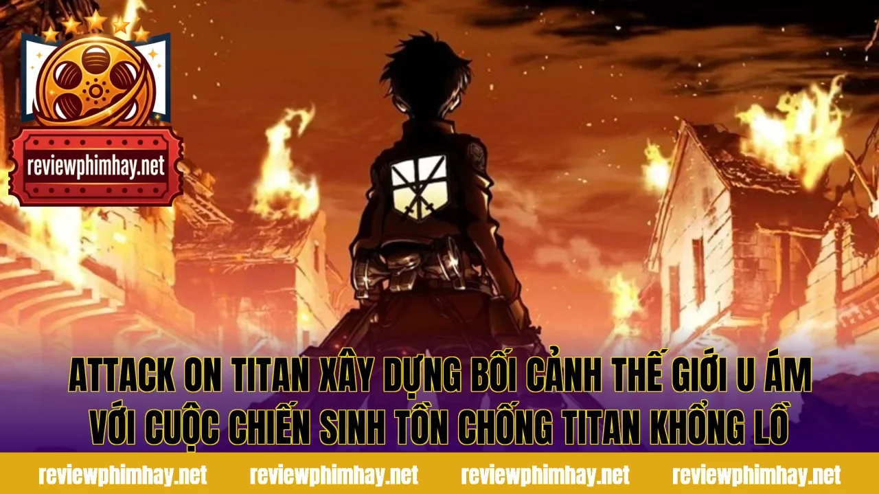 Attack On Titan xây dựng bối cảnh thế giới u ám với cuộc chiến sinh tồn chống Titan khổng lồ