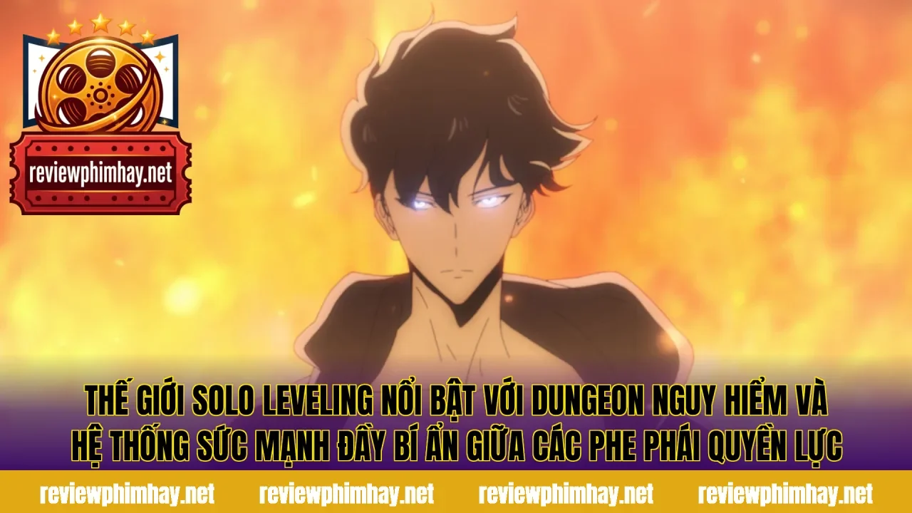 Thế giới Solo Leveling nổi bật với dungeon nguy hiểm và hệ thống sức mạnh đầy bí ẩn giữa các phe phái quyền lực